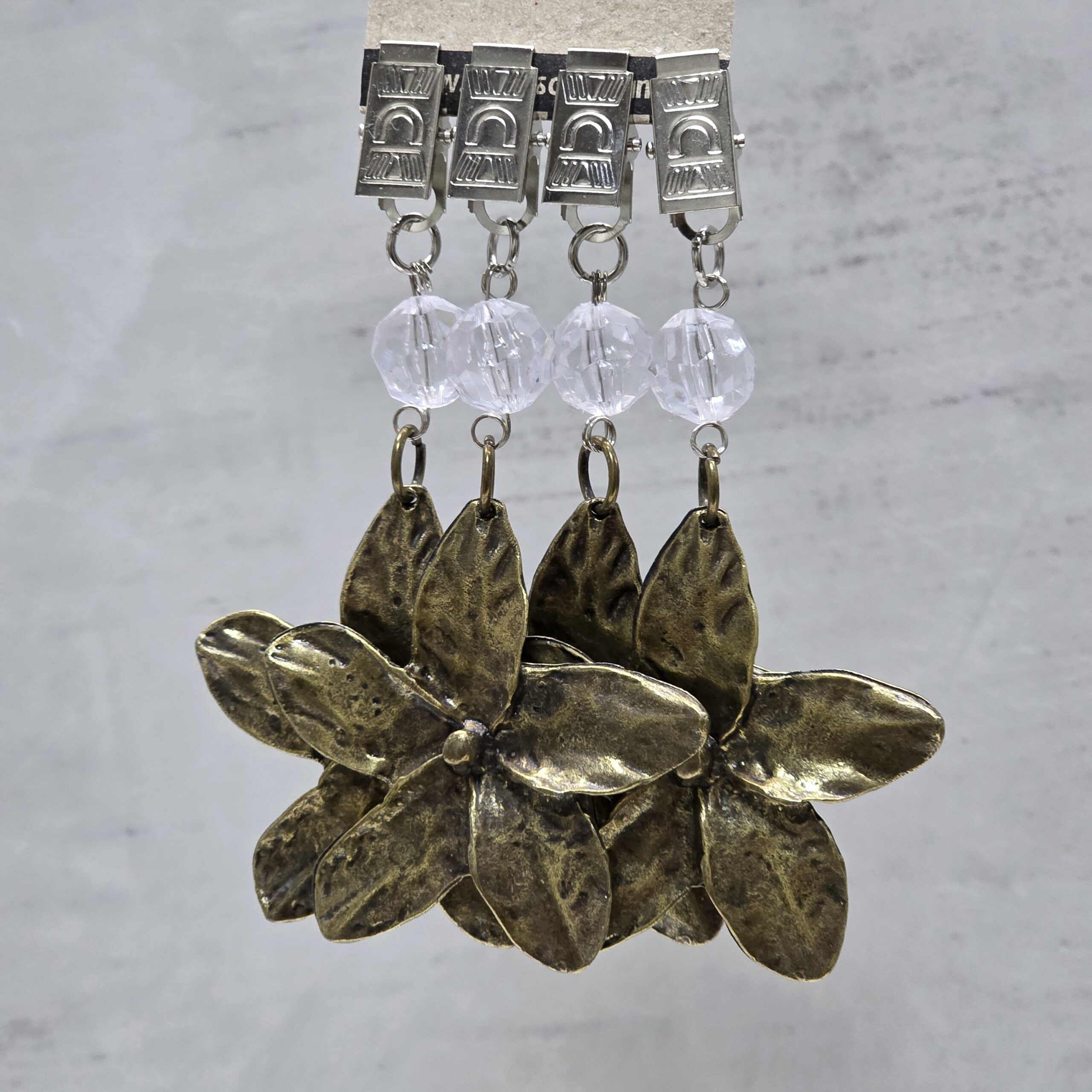 PACK X 4 PESAS MANTEL LILIUM METAL BRONCE
