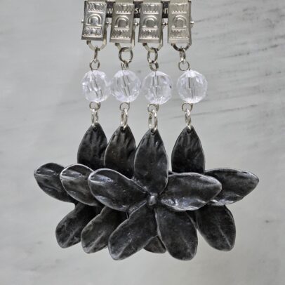 PACK X 4 PESAS MANTEL LILIUM METAL PLATA