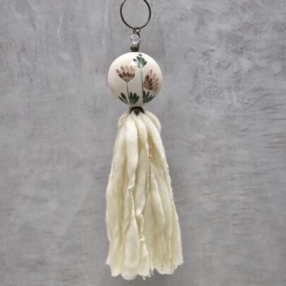 BORLA MEDALLON CERAMICA BOTANICA BOHEMIA / LANA FLAMA