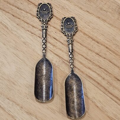 Cucharita Matera Corona Bronce