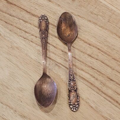 Cucharita E Cobre Viejo