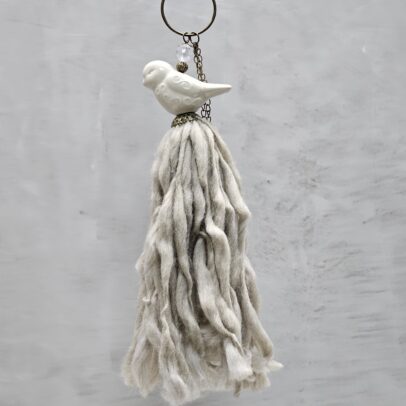 Pajarito vison - lana marrón