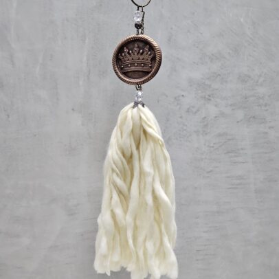 BORLA DE METAL CORONA REY COBRE