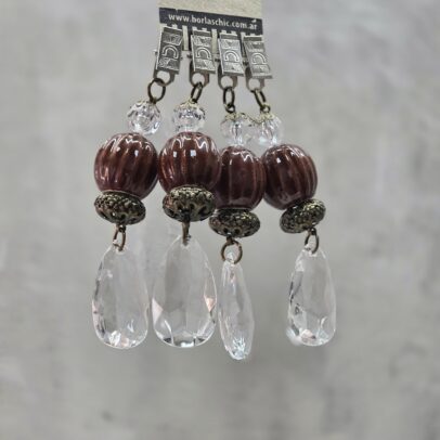 PESAS DE MANTEL CERAMICA GAJOS CHOCOLATE
