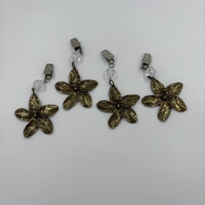 PESAS DE METAL LILIUM BRONCE  X 4 UNIDADES
