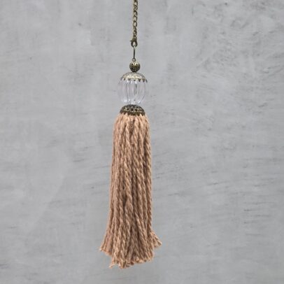 PUERTERO ESFERA ACRILICO/ ALGODON TERRACOTA