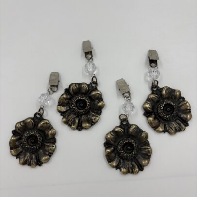 Pesas de mantel Flor new Bronce