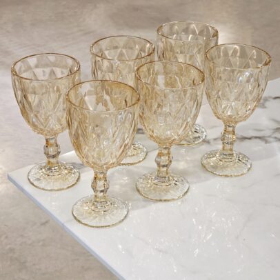 SET X 6 COPAS LABRADAS CHAMPAGNE 320ML