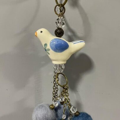 Pompón Pajarito Pintado Blue