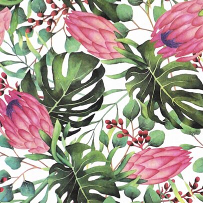 Plato de sitio de papel Cuadrado Botanica x24unid. 20003