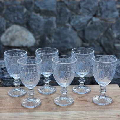 Copas de Vidrio Labrada Transparente 330cc x6 unidades