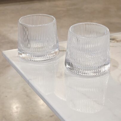 SET X 6 VASOS LABRADOS DE WHISKY
