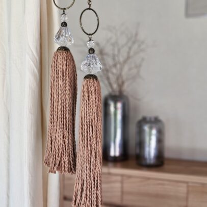 BORLA ACRILICO PRISMA/ALGODON TERRACOTA