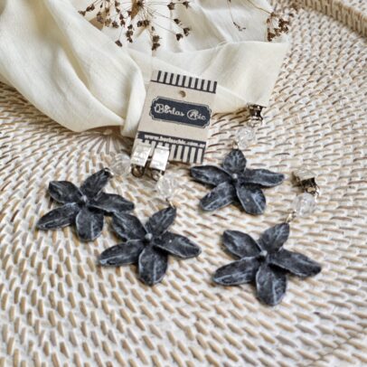 PESAS DE METAL LILIUM PLATA  X 4 UNIDADES