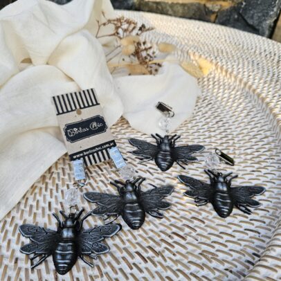 Pesa mantel abeja plata (x 4)