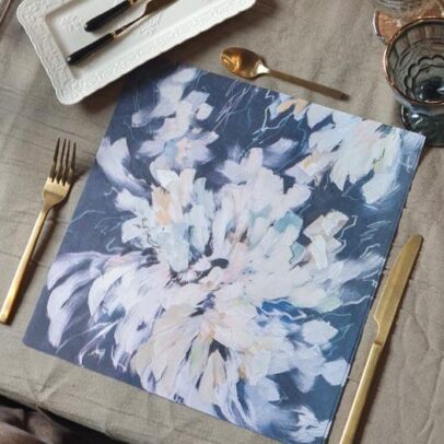 PLATOS DE SITIO PAPEL 35 CM CAJA X 24 UNIDADES CUADRADOS  - 20053