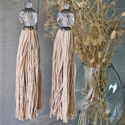 BORLA ACRILICO ESFERA/LANA ALGODÓN BEIGE