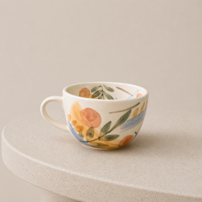 TAZON PINTADO A MANO 006