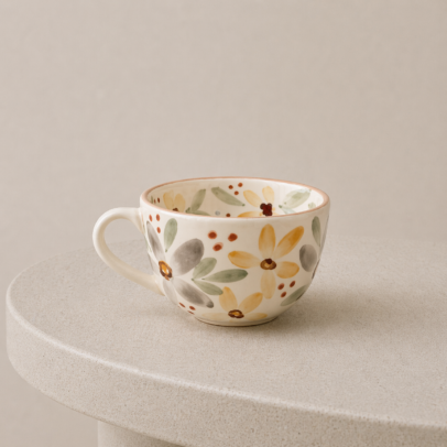 TAZON PINTADO A MANO 007