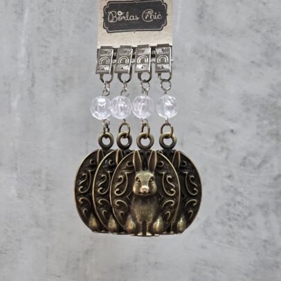 PESAS PARA MANTEL RABBIT METAL BRONCE X 4 UNIDADES