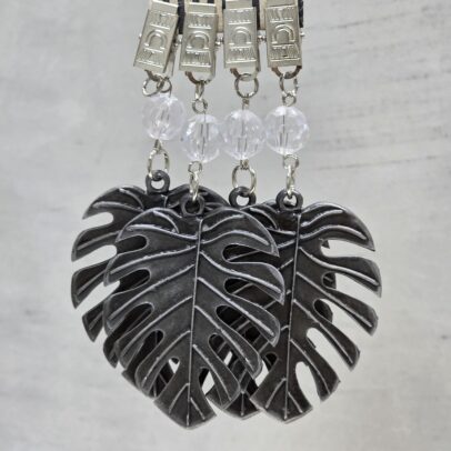 PACK X 4 PESAS MANTEL MONSTERA XL METAL PLATA