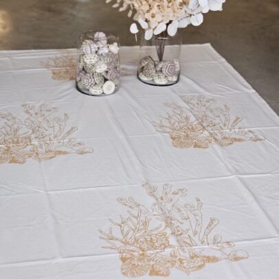 Mantel de Tussor Crudo Algas 2x1,40Aprox
