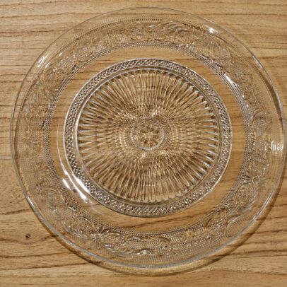 Plato de vidrio Labrado 30cm PACK X 4 UNIDADES