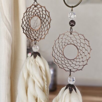 BORLA DE METAL CALADA COBRE