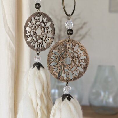 BORLA DE METAL MANDALA BRONCE