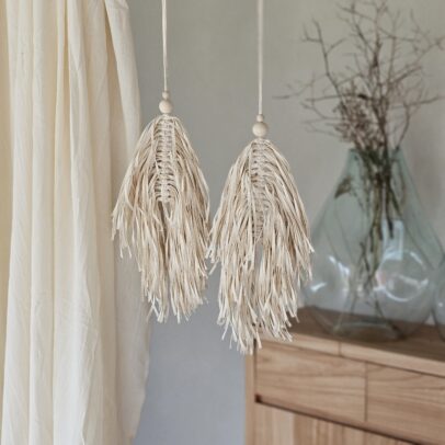 Puertero hoja rafia crudo