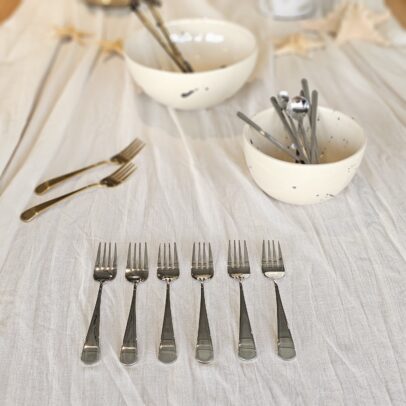 SET X 6 TENEDOR ACERO NIQUEL
