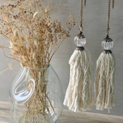 PUERTERO ESFERA ACRILICO/ALGODON FLAME NATURAL