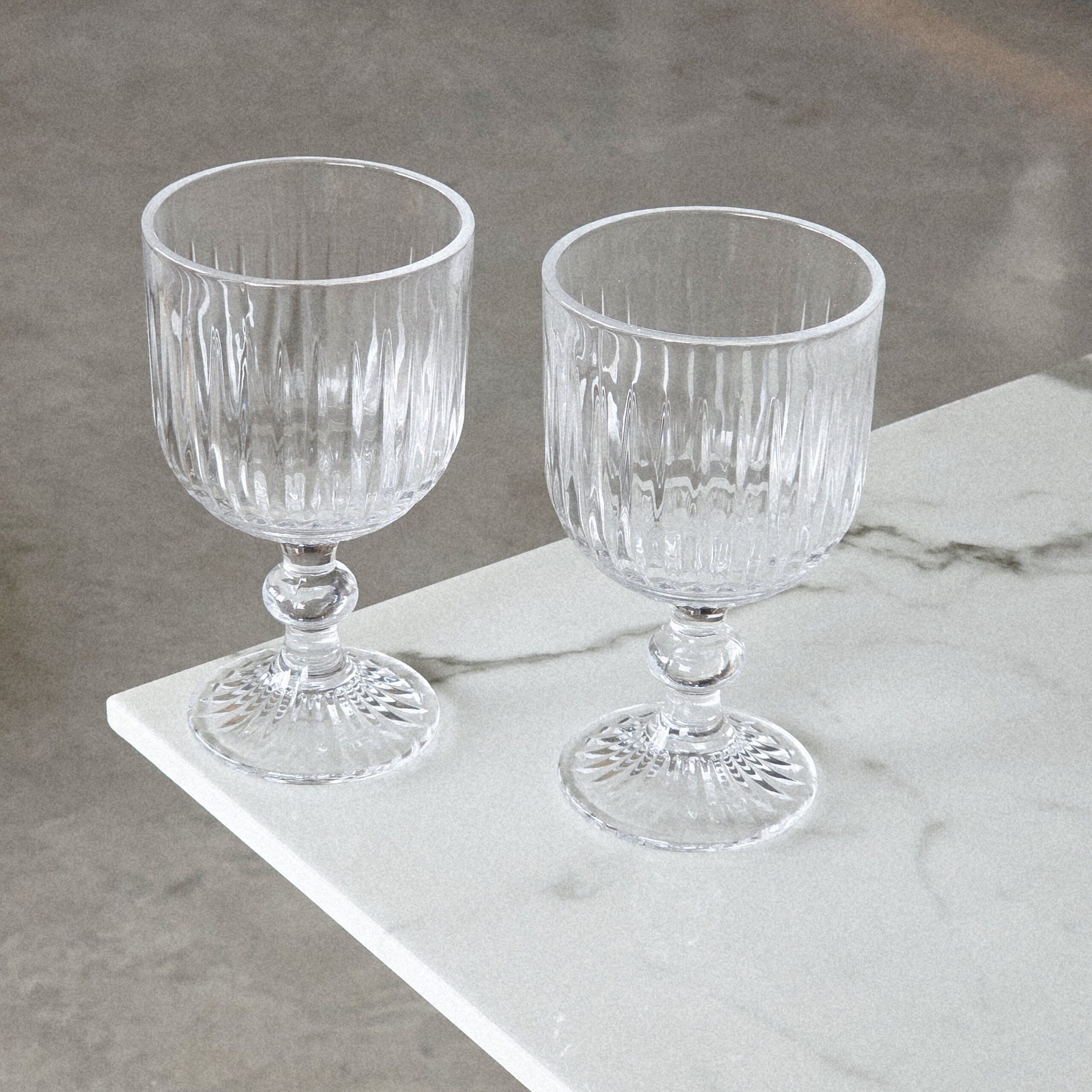 COPA DE VIDRIO LABRADA TRANSPARENTE 16.4*8.7 X 6 UNIDADES (18-29) - Imagen 2