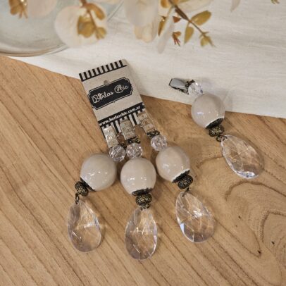 PACK X 4 PESAS MANTEL CALOTA GAJOS CERAMICA VISON