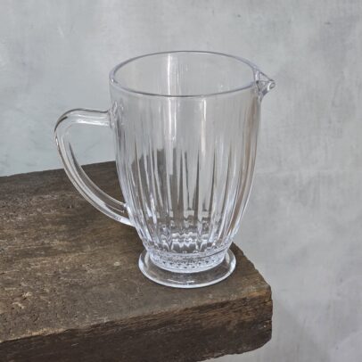 Jarra de Vidrio Labrada Transparente 13.8cm*18.5cm (18-28)