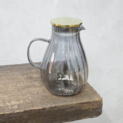 JARRA DE VIDRIO TRANSPARENTE  9.5*22 CM  2000ML (17-5-3)