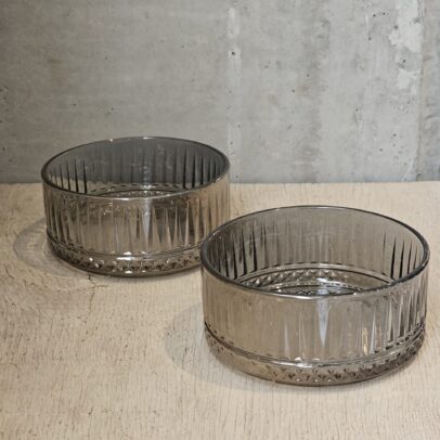 COPETINEROS LABRADOS GRIS 13*6 CM X 2 UNIDADES. (16-6-4)