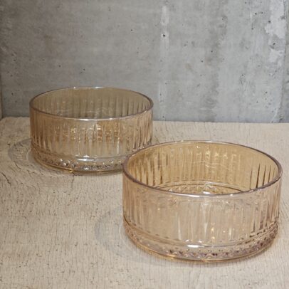 COPETINEROS LABRADOS AMBAR 13*6 CM X 2 UNIDADES. (16-6-3)