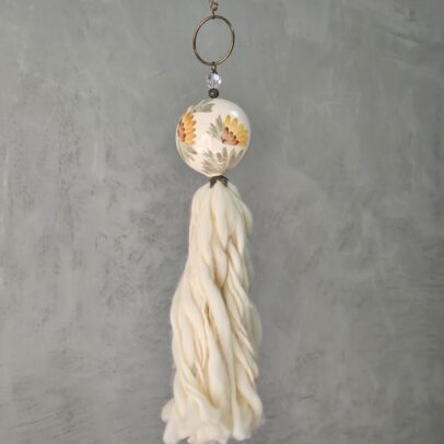 Medallon pintado Flor Zoe