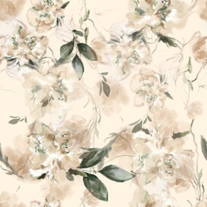 MANTEL TROPICAL MECANICO / PEONIAS NATURAL 3 X 1,40 APROX