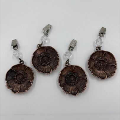 PESAS DE METAL ZOE COBRE X 4 UNIDADES