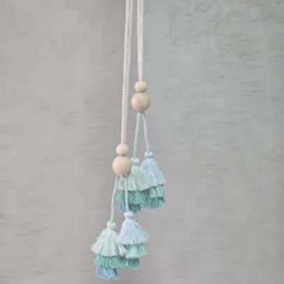 BORLA AGARRADERA DOBLE/ ALGODÓN AQUA.