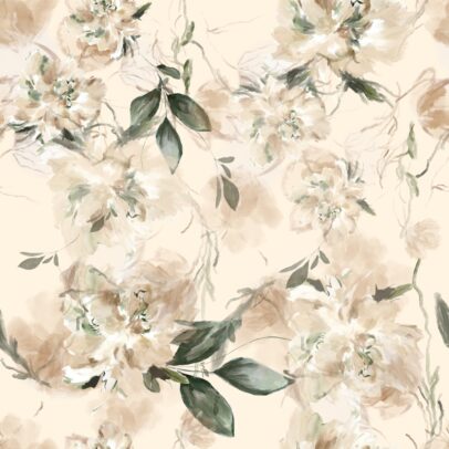 MANTEL TROPICAL MECANICO / PEONIAS VISON 3 X 1,40 APROX