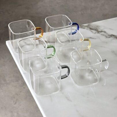 SET X 6 TAZAS DE VIDRIO 6*6 CM (EMC30-8)