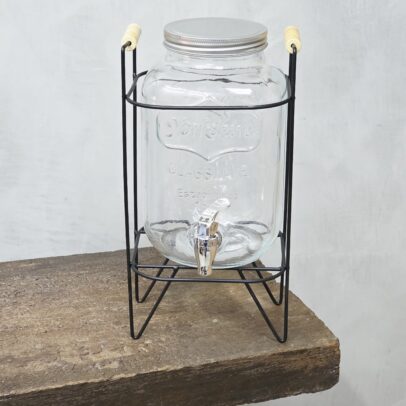 DISPENSER DE VIDRIO CON CANILLA Y SOPORTE 3.8LTS (EMC37-2)