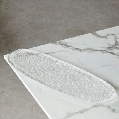 CENTRO DE MESA DE VIDRIO LABRADO 42CM (EMC31-31)