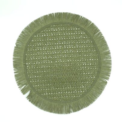 PLATO DE SITIO VERDE OLIVA 38 CM (EMC 35-6)