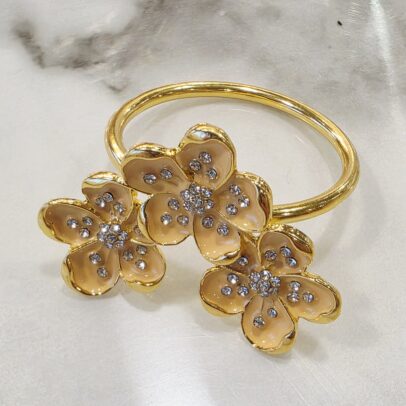 SERVILLETERO DE METAL FLORES X 1 UNIDAD (54-1)