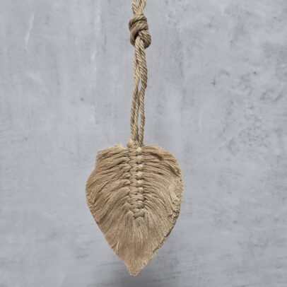 BORLA MACRAME HOJA VISON (EMC 38-1)