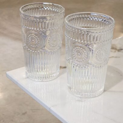 SET X 6 VASOS LABRADOS TORNASOL 380 ML